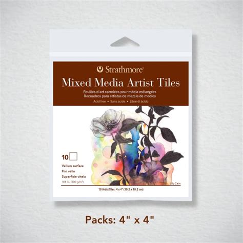 Series Mixed Media Artist Tiles Strathmore Artist Papers