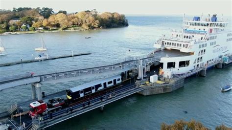 Isle Of Wight Receives First New Train For Island Line Bbc News