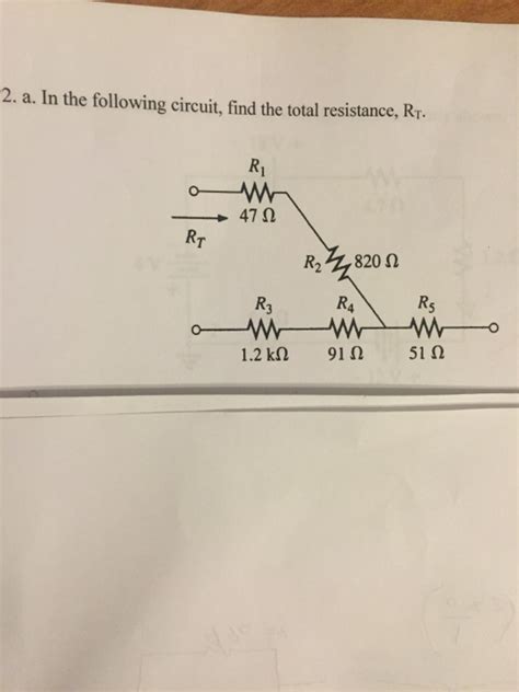 Solved In The Following Circuit Find The Total Resistance Chegg