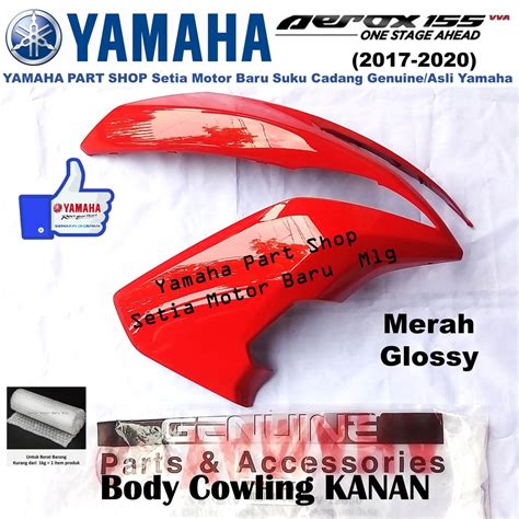 Jual Cover Lampu Depan Body Bodi Cowling Aerox 155 Old Merah Glossy Red