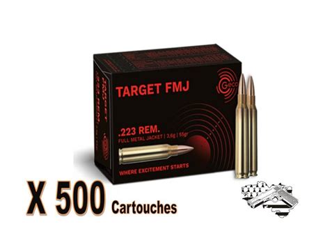 GECO 223 Rem TARGET FMJ 63 Grs Par 500 Armurerie Douillet