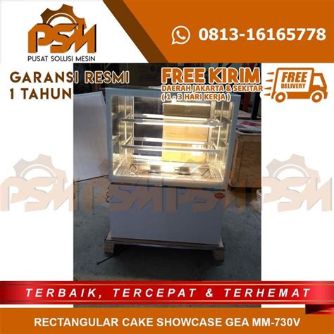 Jual Rectangular Cake Showcase Gea Tipe Mm V With Marble Panel