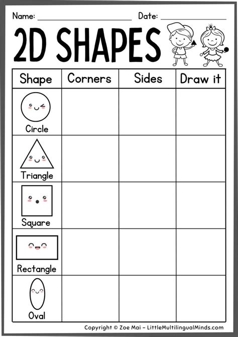 Engaging 2d Shapes Worksheets For Learning And Fun