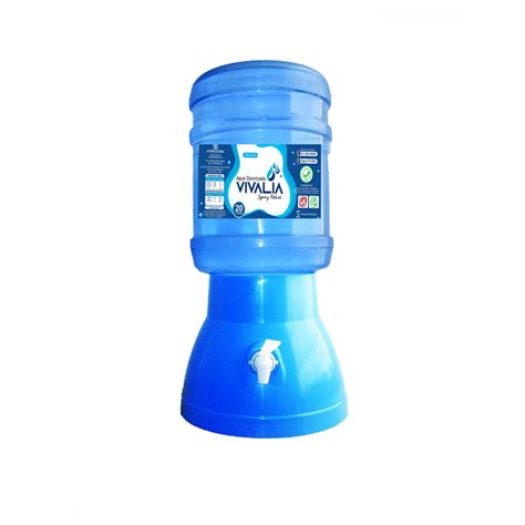 Dispensador Celeste Bidon De Agua De Mesa Vivalia 20 Litros Envase