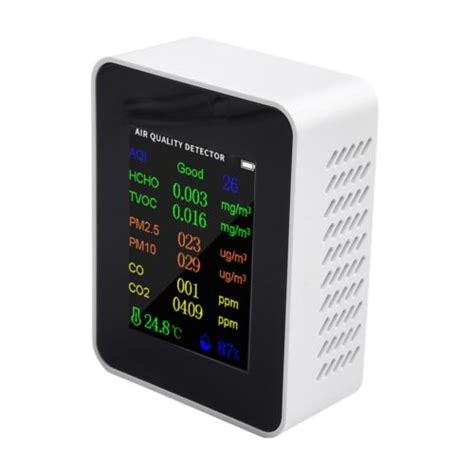 Testeur De Qualit De L Air Compact Avec Cran Tft Pm Pm Hcho Aqi