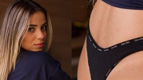 Ex BBB Key Alves faz ensaio fotográfico de lingerie e coloca o bumbum