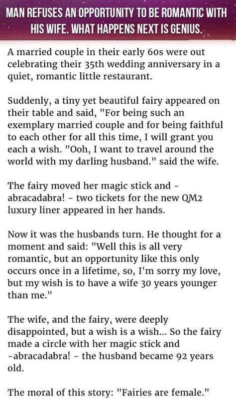 Man Refuses An Opportunity To Be Romantic With His Wife What Happens Next Is Genius Hrtwarming