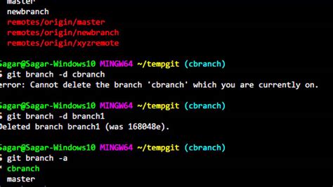 How To Delete A Branch In Git Youtube