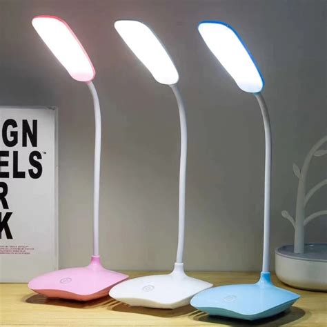 LED Desk Lamp Rechargeable 3 Levels Brightness Touch Table Light