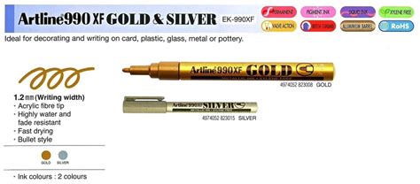 Artline 990xf Metallic Marker Pen Orient Treasure Trading Sdn Bhd