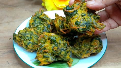 পুঁই শাক দিয়ে দারুন মজাদার পাকোড়া তৈরি।pui Shake Pakora Recipe