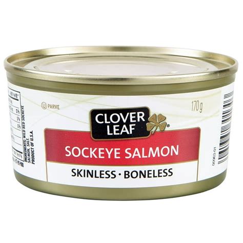 Clover Leaf Skinless Boneless Sockeye Salmon 170 G Walmart Ca