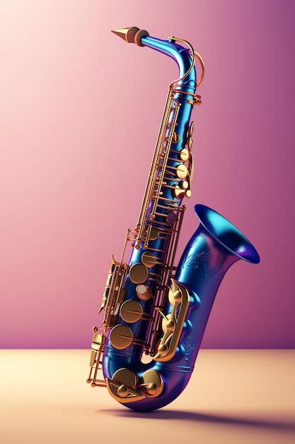 Blue Saxophone Wallpaper