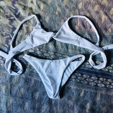 Sexy White Bikini Set Women S Fashion Swimwear Bikinis Swimsuits On Carousell