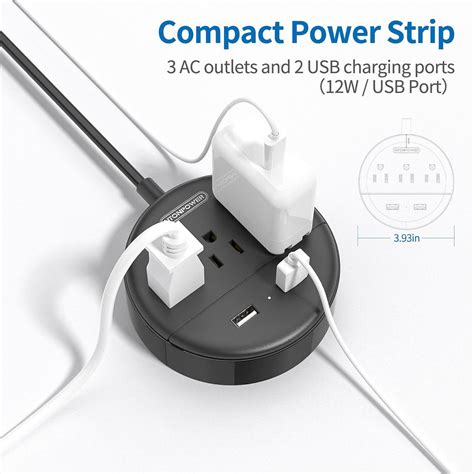 Ntonpower 2 Prong Power Strip 1875w 2 Prong To 3 Prong Outlet Adapter