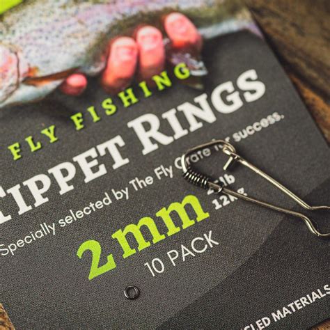 Pack Mm Tippet Rings Lightweight Trout Leader Fly Fishing Connectors