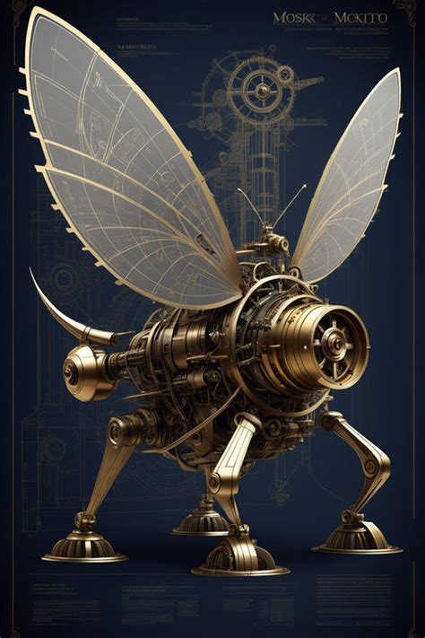 Poster of a mechanical moskito in side view by coverlight media ...