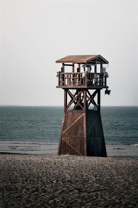 Strand Rettungsschwimmer Turm Meer Kostenloses Foto Auf Pixabay