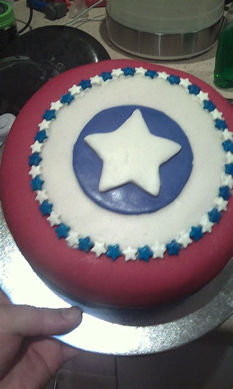 Tristans 7th Birthday Cake So Tristan Really Wanted A Captain America