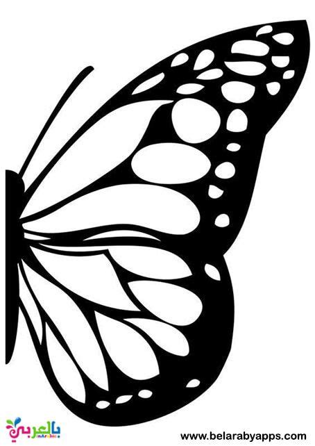 Half Butterfly Silhouette Clip Art - Clip Art Library