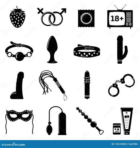 Vector Sex Icons Stock Vector Illustration Of Sexual 115274498