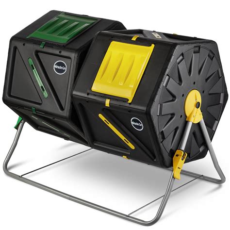 Buy Miracle Gro Large Dual Chamber Compost Tumbler Easy Turn Fast