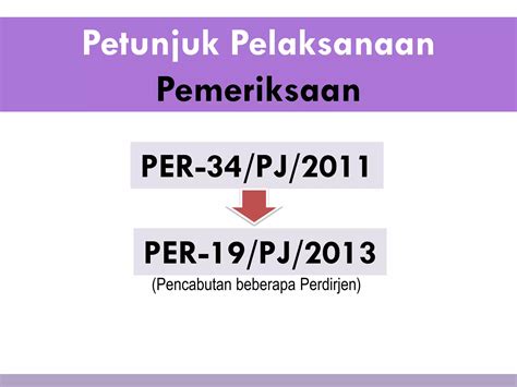 Peraturan Terkait Pemeriksaan Pajak PPT