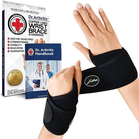 Doctor Developed Copper Wrist Brace Wrap For Carpal Tunnel Support Splint Brace F D A Medical