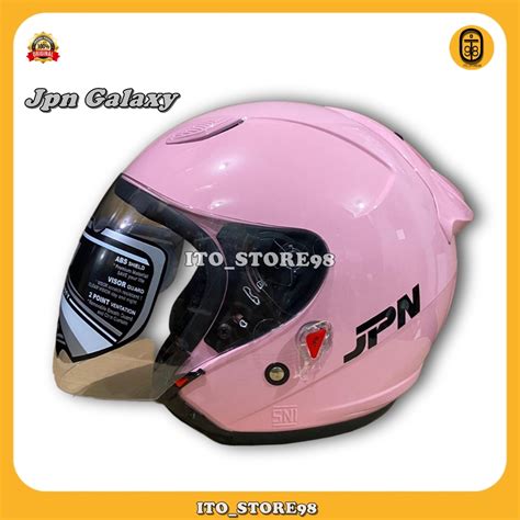 Jual Helm Sepeda Motor Half Face Jpn Galaxy Paket Ganteng Include