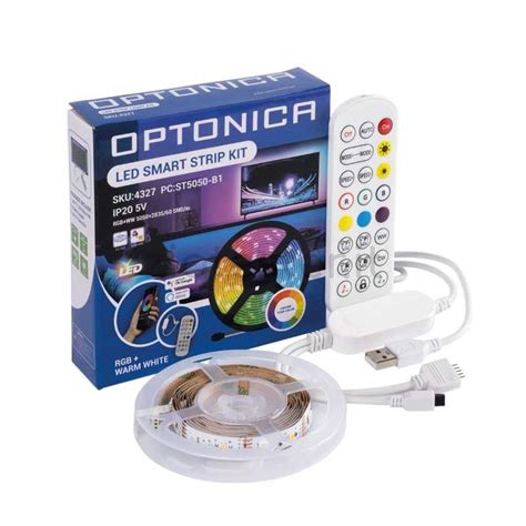 Vendita Online Kit Striscia LED TV SMART STRIP Wi Fi RGB Warm White 4W