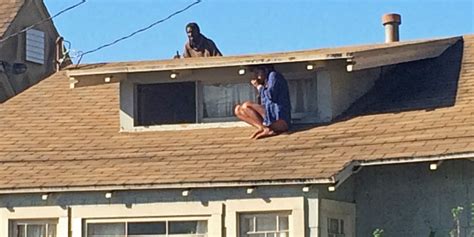 Womans Dramatic Rooftop Escape Caught On Camera