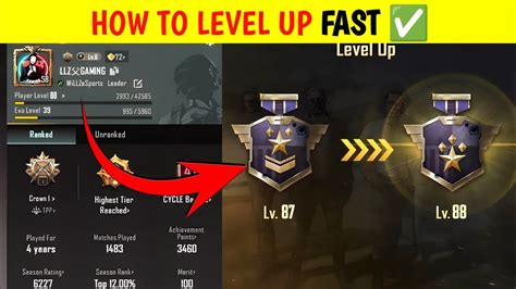 BGMI Fast Level Up How To Increase Level In BGMI How To Use Exp