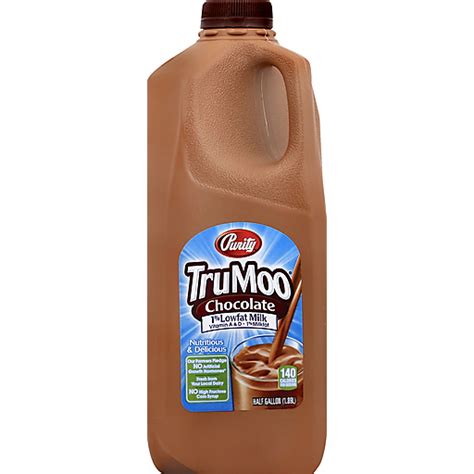 Trumoo Milk Lowfat Chocolate 1 Milkfat 05 Gal Milk And Cream