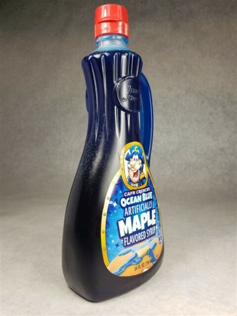 Captain Capn Crunch Ocean Blue Maple Pancake Syrup 24oz For Sale