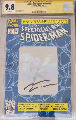 CGC Signature Series Graded 9 8 Spectacular Spiderman 189 Andrew