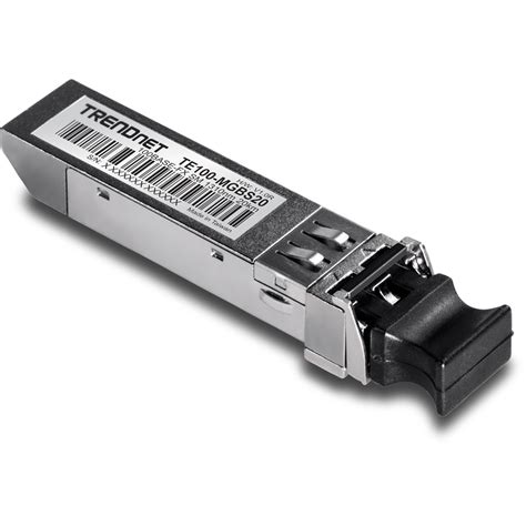 100Base-FX SFP Single-Mode LC Module (20 km) - TRENDnet TE100-MGBS20
