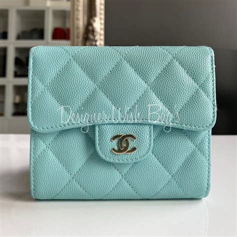 Chanel Wallet Tiffany Blue 19C - Designer WishBags