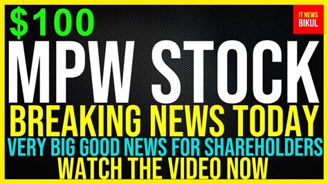 Mpw Stock Medical Properties Trust Inc Stock Breaking News Today Mpw