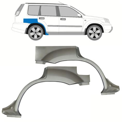 Radlauf Reparaturblech Satz Nissan X Trail 2001 2007