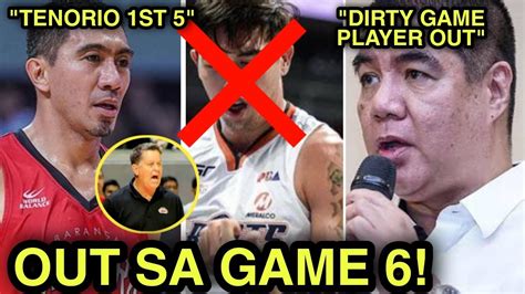 PBA Dinisisyunan Na CLIFF HODGE Out Sa GAME 6 GINEBRA LA TENORIO