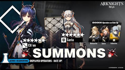 Arknights Summoning On Chen Saria Kernel Banner Youtube