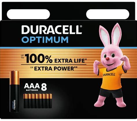 Duracell Optimum Aaa Alkaline Batteries Pack Of 8 Fast Delivery Currysie