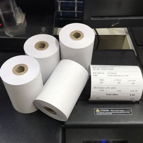 Thermal Paper Roll Resit Roll Mm X Mm Rolls Per Pkt