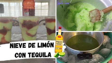 C Mo Hacer Nieve De Lim N Con Tequila F Cil Y R Pido Youtube