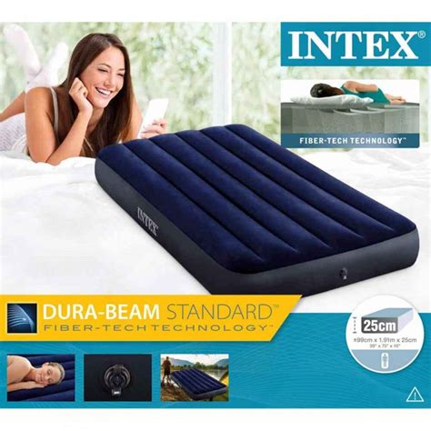 Colchón hinchable individual dura beam intex laferreteria shop