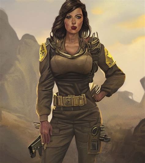 Prompthunt Fallout 5 Concept Art Brunette Female Enclave Officer Portrait Concept Art