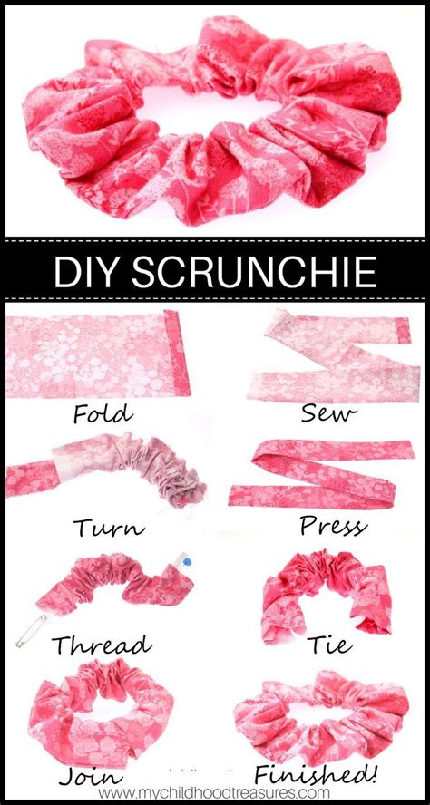 Easy Diy Printable Scrunchie Pattern