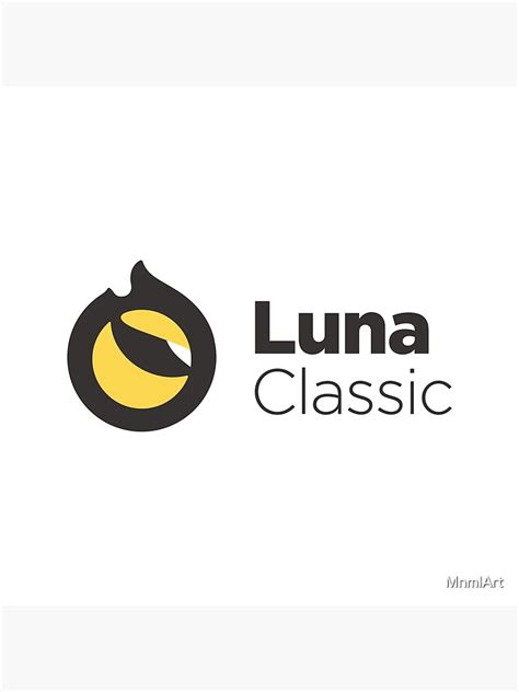 Luna Classic Official Logo Terra Luna Lunc Crypto Art Print For Sale