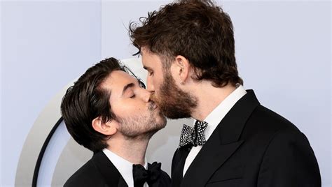 Ben Platt Kisses Fiance Noah Galvin On Tony Awards Red Carpet