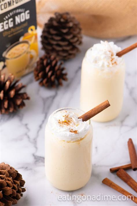 Easy Eggnog Milkshake Recipe Only 4 Ingredients